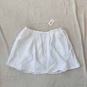 Aritzia Club Cotton Skirt - Size Small, White